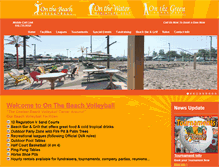 Tablet Screenshot of onthebeachvolleyball.com
